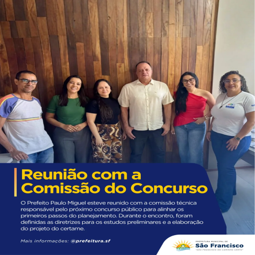 reuniao comissao concurso